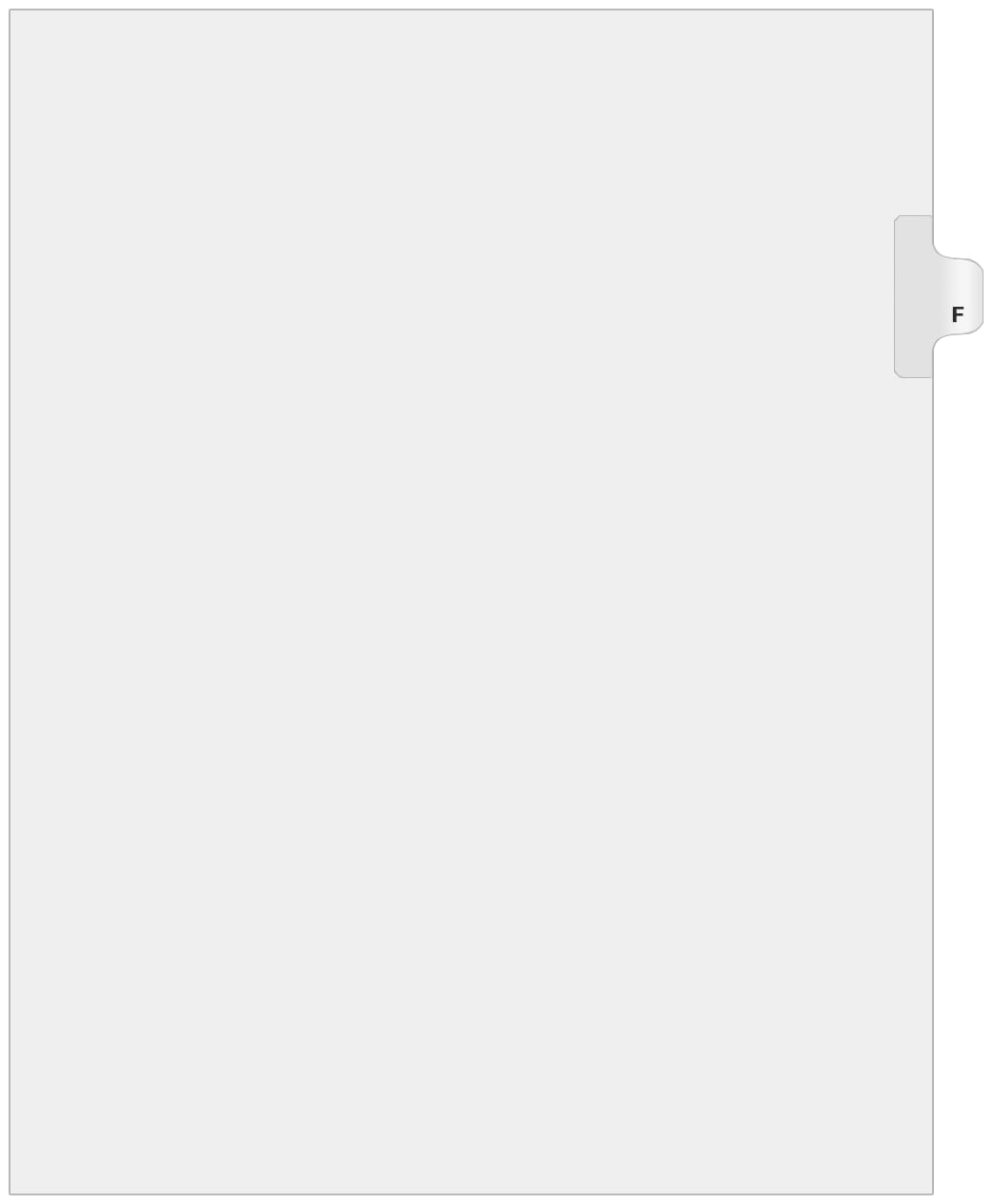 Exhibitindexes® Side Letter Tabs - AVE Style Bold Font - Pack of 25