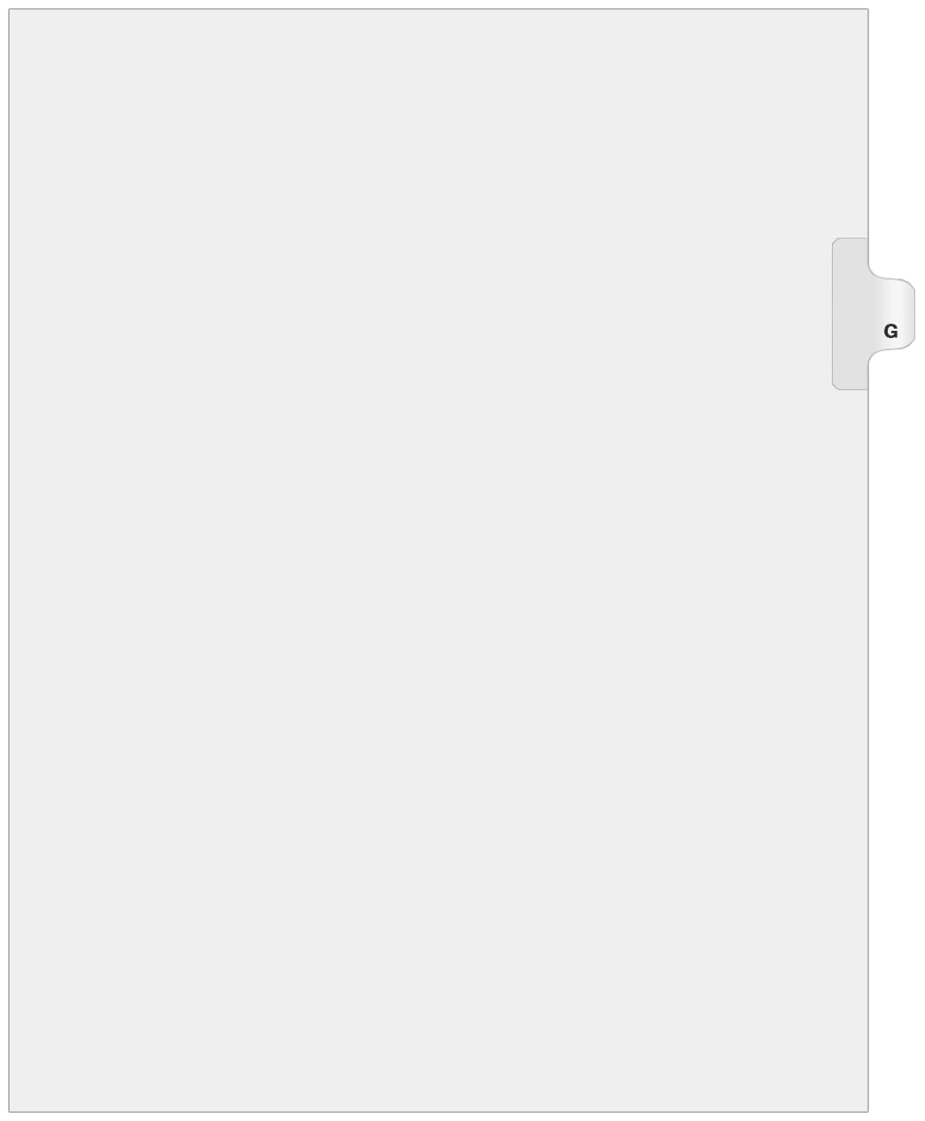 Exhibitindexes® Side Letter Tabs - AVE Style Bold Font - Pack of 25