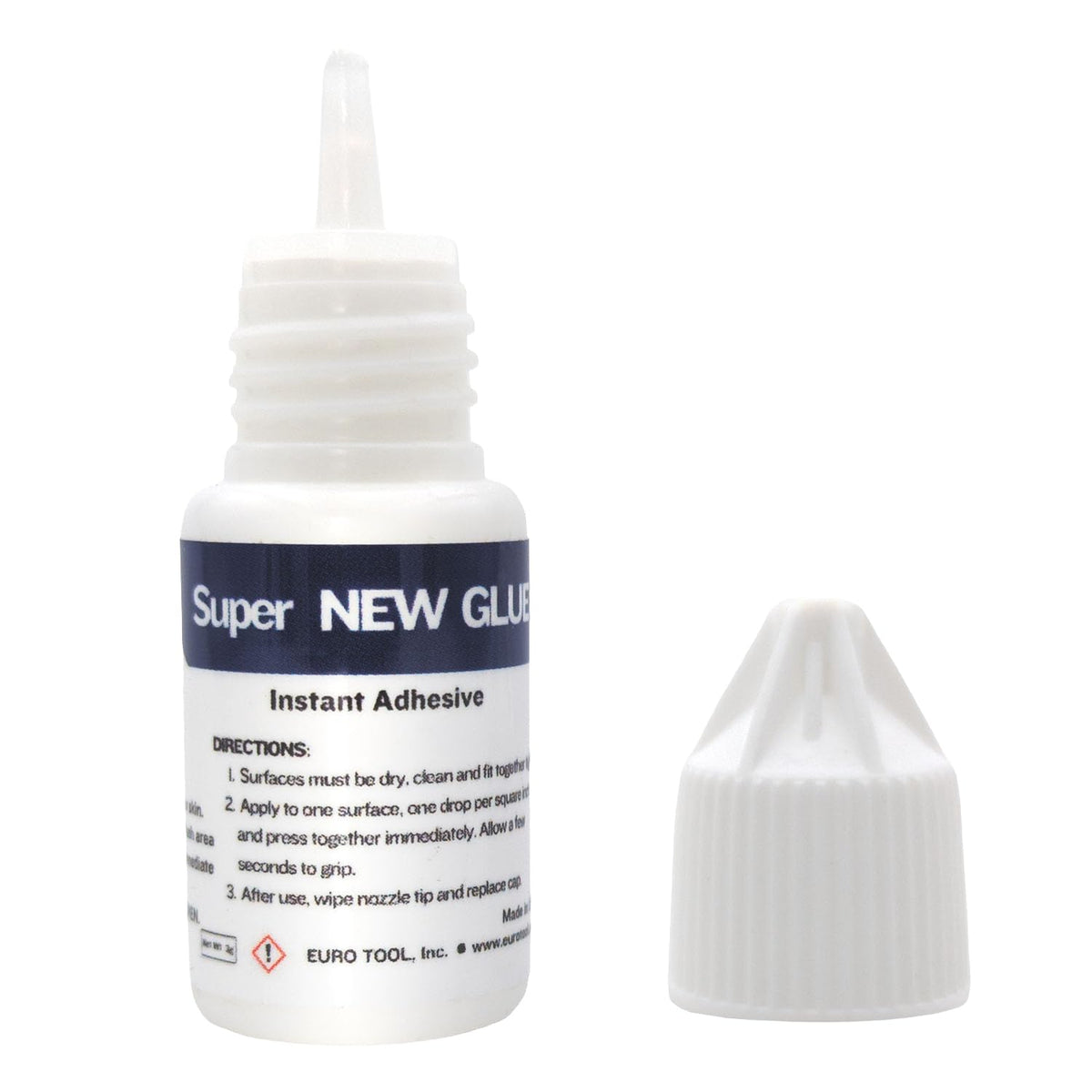 EUROTOOL Super New Glue, 3 Gram Bottle, Pack of 5