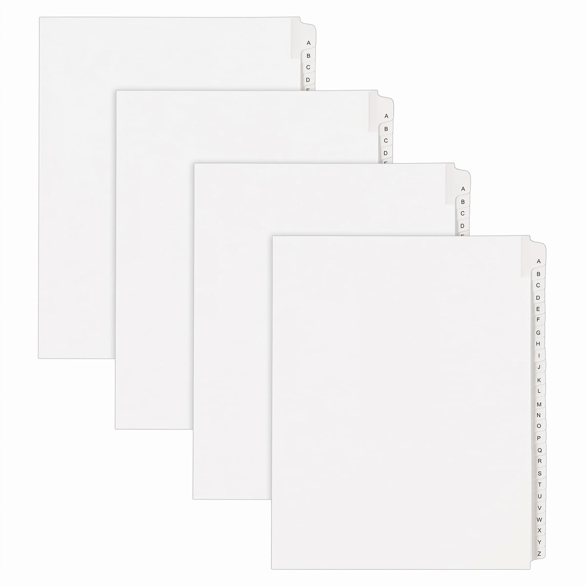 Avery® Legal Exhibit Dividers, Side Tab, A-Z, White, 5 Sets