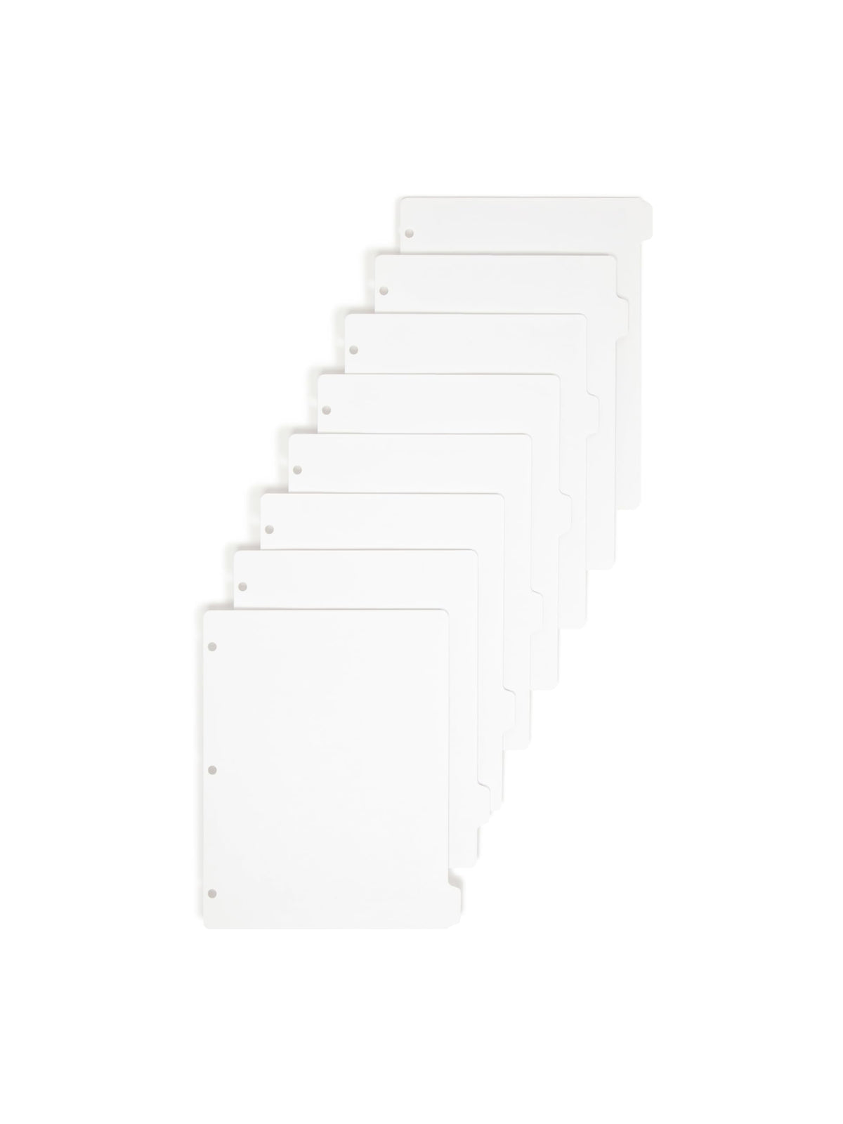 Smead White Binder Index Dividers, 3 Ring Binder Dividers with Tabs, 5-Tab
