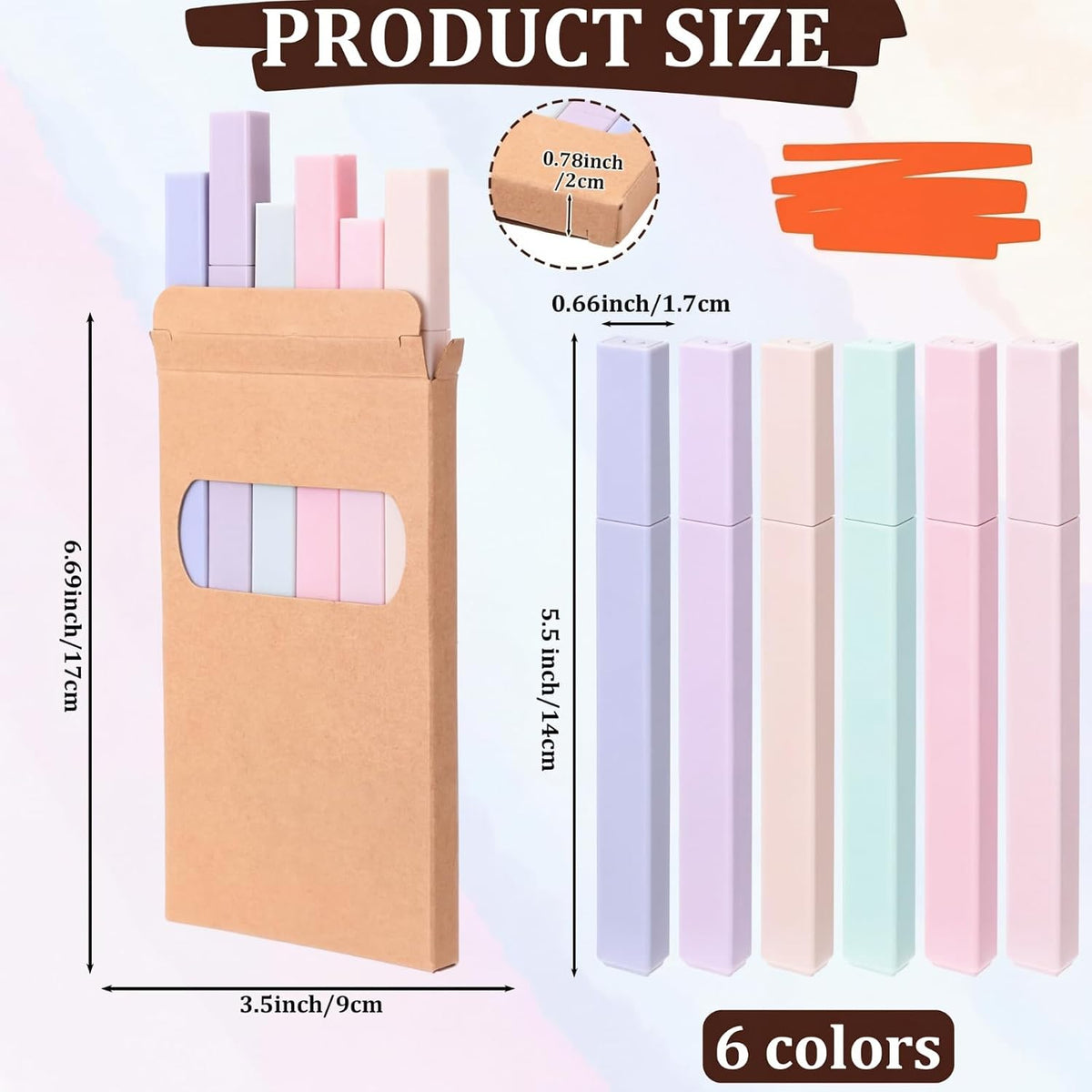 180 Pcs Bulk Bible Highlighters No Bleed Through 6 Assorted Colors
