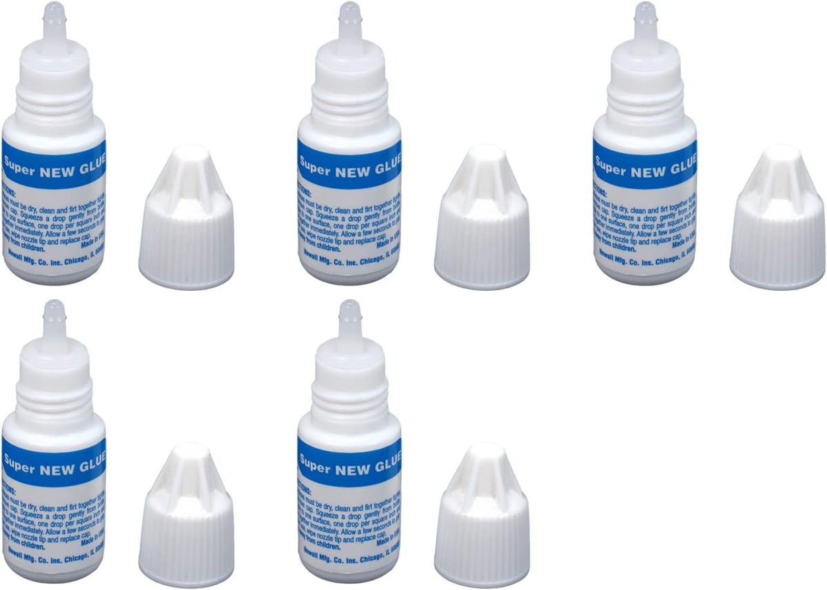 EUROTOOL Super New Glue, 3 Gram Bottle, Pack of 5