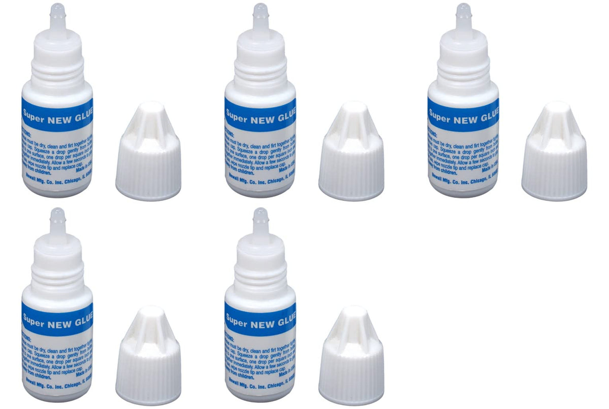 EUROTOOL Super New Glue, 3 Gram Bottle, Pack of 5