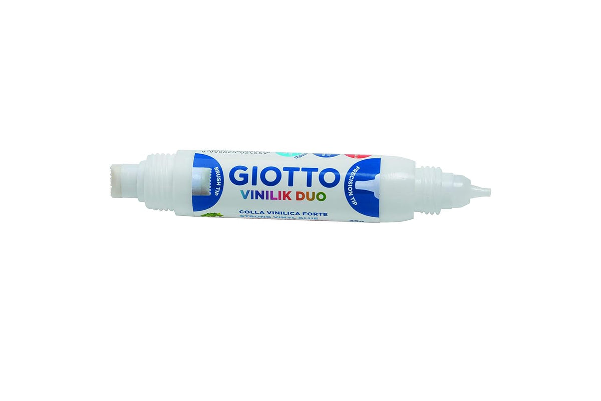 GIOTTO Vinilik Duo Double Tipped Glue Pen, White Strong Glue 24 Pieces