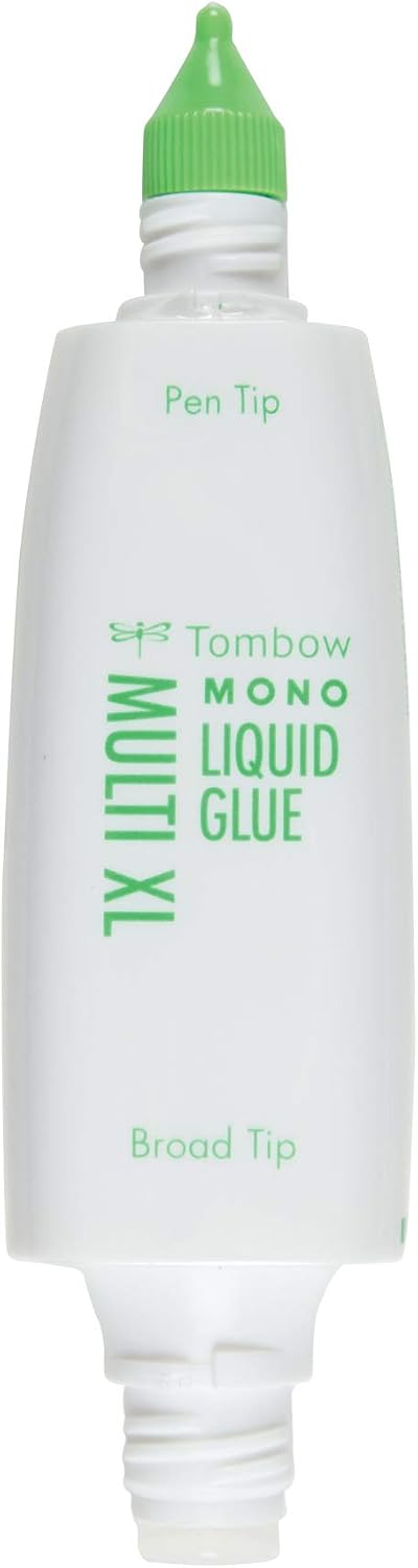 Tombow 52195 MONO Multi XL Liquid Glue, 1.76 Ounce Each, 10-Pack. Value Size, Multi-Purpose Glue with Dual Tip Dispenser.