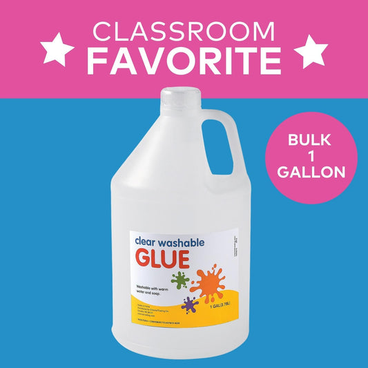 Fun Express Clear Glue Gallon for Crafts & Slime Making