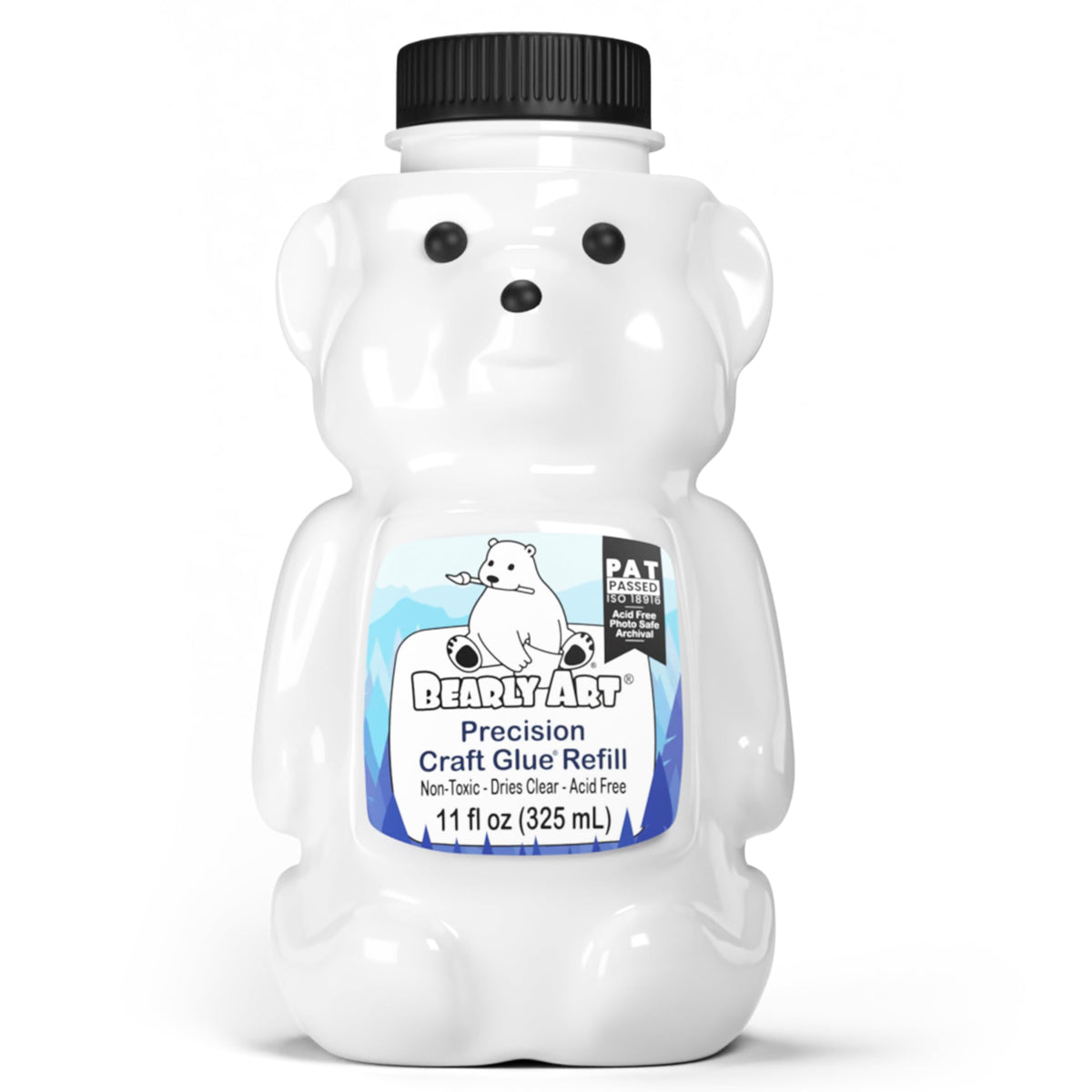 Bearly Art Precision Craft Glue Refill 11 fl oz Archival Dries Clear