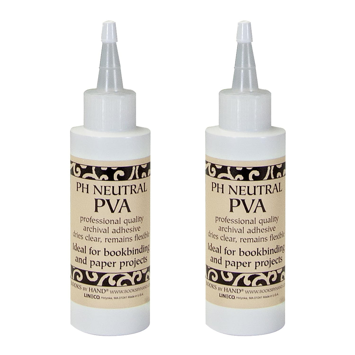 Lineco PH Neutral PVA Adhesive, Dries Clear, 8 Ounce, Pack of 2