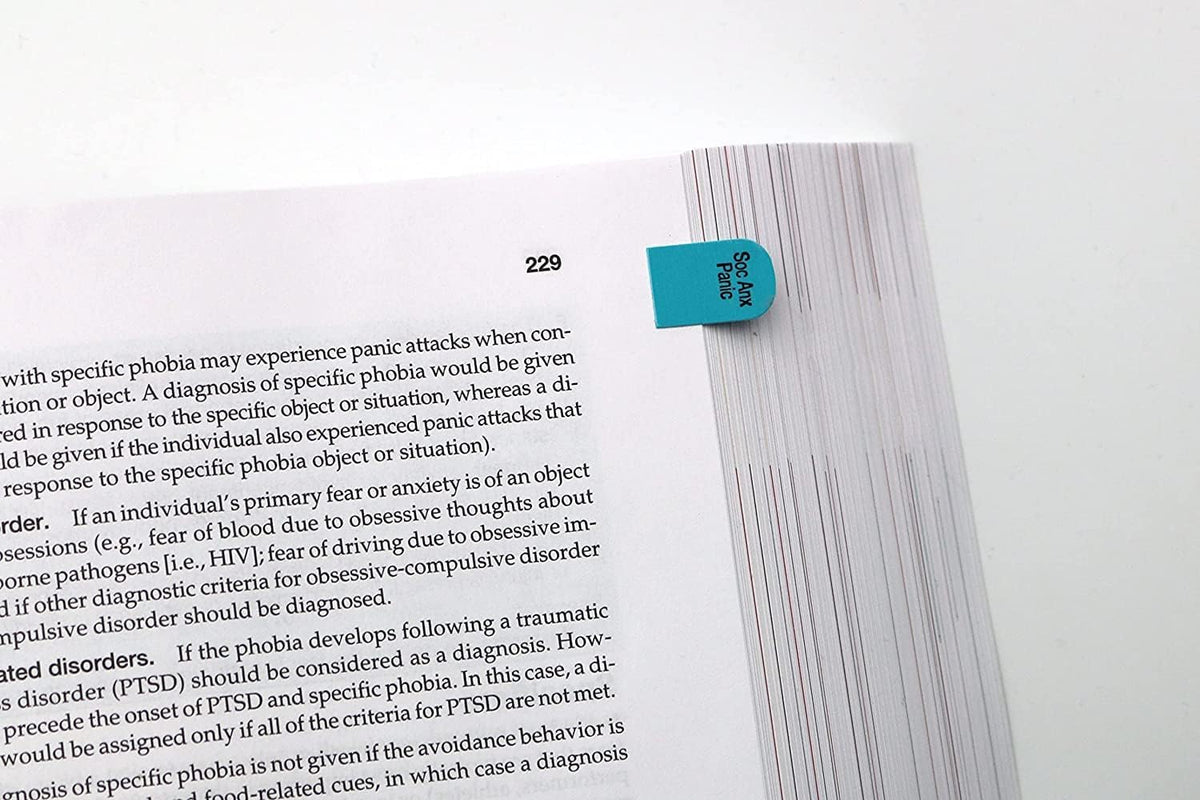 DSM-5-TR Index Tabs by TAB-IT | Color Coded by Diagnosis | Includes Easy Installation Template