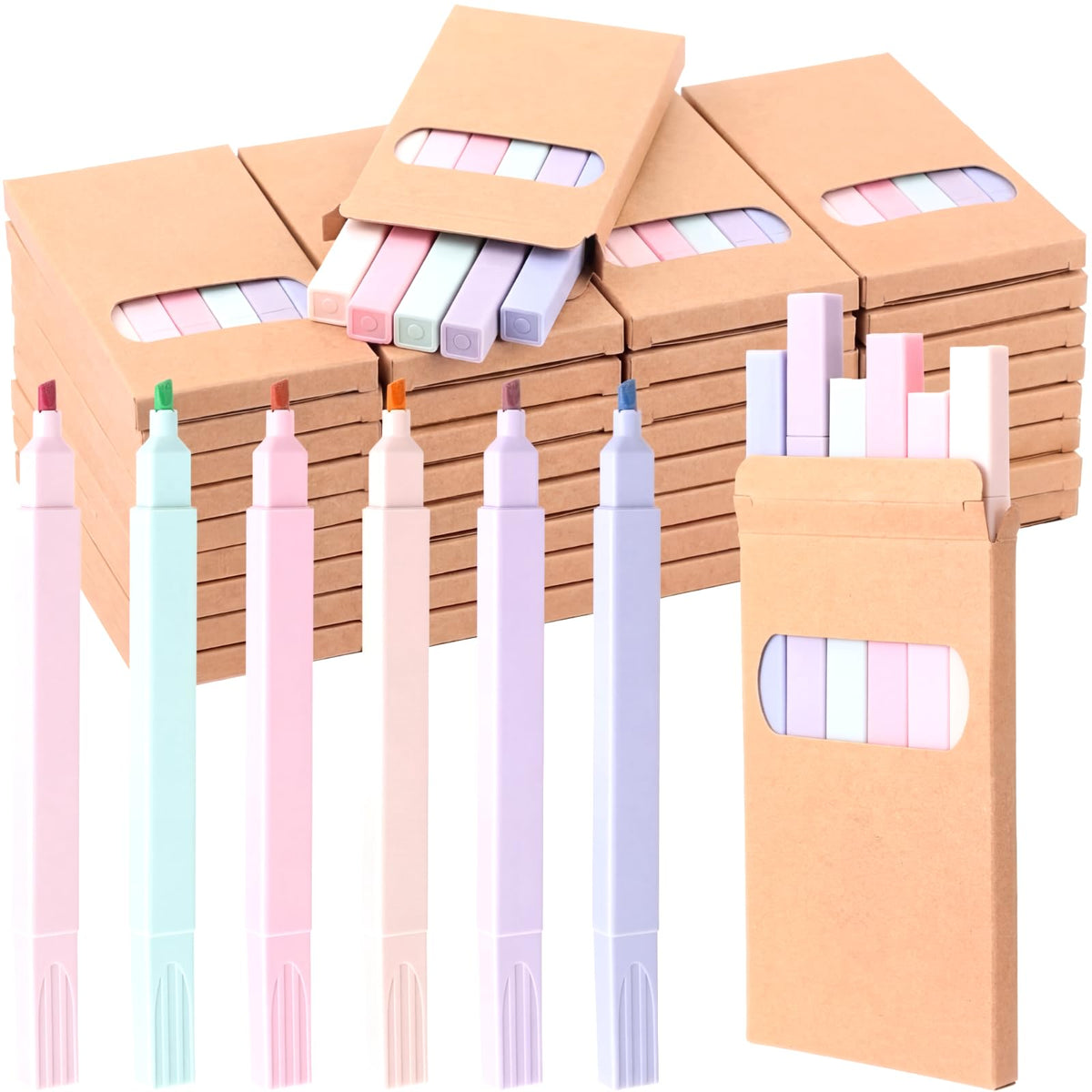 180 Pcs Bulk Bible Highlighters No Bleed Through 6 Assorted Colors