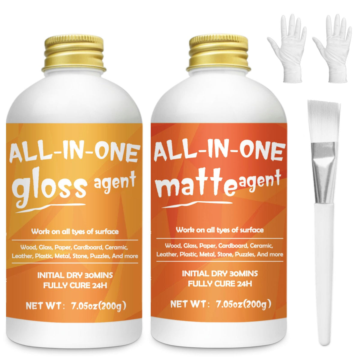 Sealer, Decoupage Glue & Matte Finish,All-in-One Clear Craft Glue, Perfect for Indoor and Outdoor DIY Crafts and Art Projects, with Quick Dry & Cure Time (Matte)