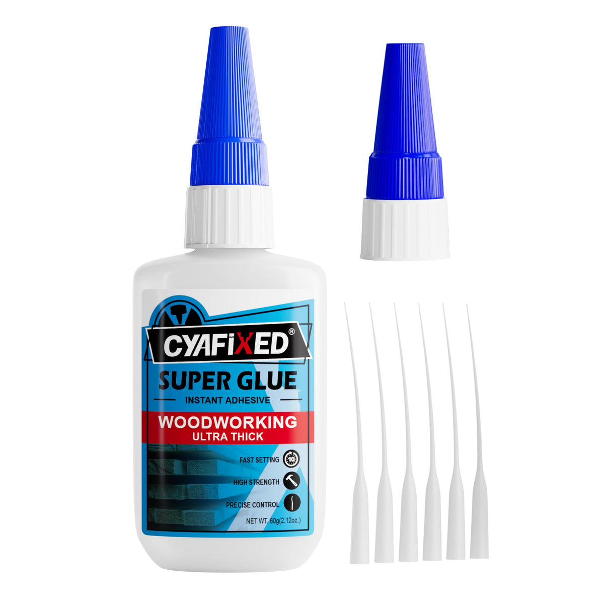 Super Glue Kits, Thin, Medium & Ultra Thick, 6 oz CA Glue for Woodworking