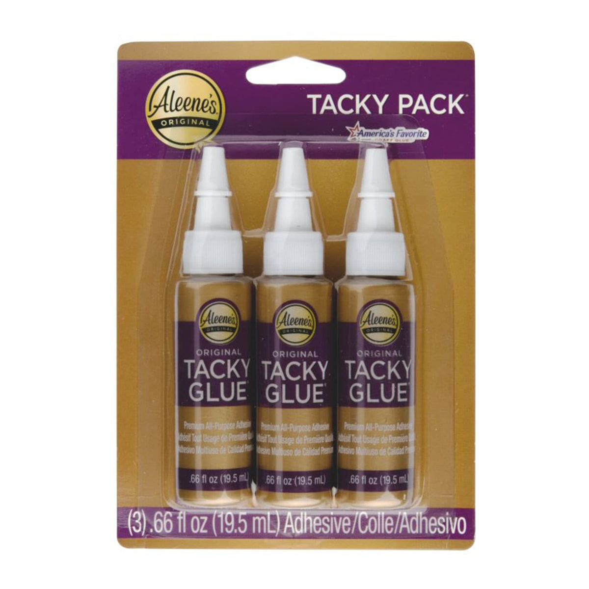 Aleene's Original Tacky Glue Mini-Bottle, All Purpose Adhesive, Perfect for Crafts and DIY Projects, Dries Fast and Clear, .66 fl oz 18-Pack