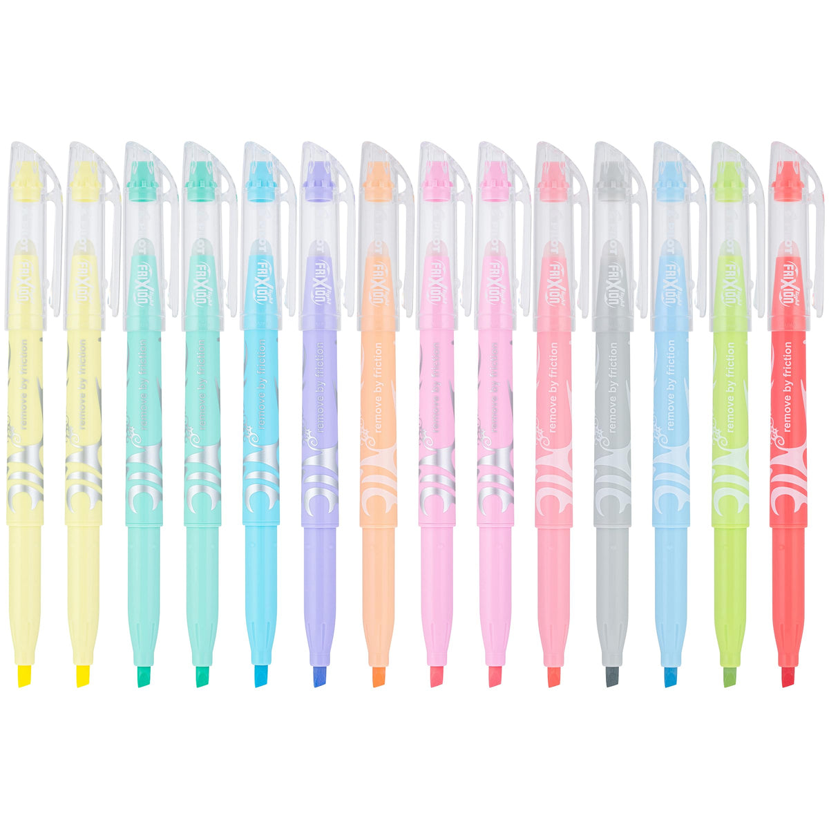 PILOT FriXion Light Pastel Erasable Highlighters, Assorted Colors, 14-Pack