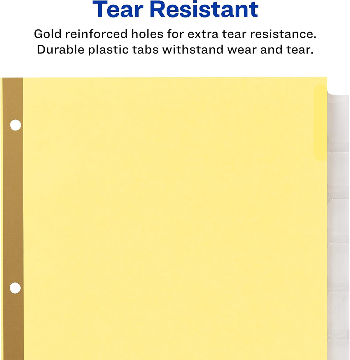 Avery Paper Dividers, Insertable Big Tab, 8-Tab, Clear, 24 Sets