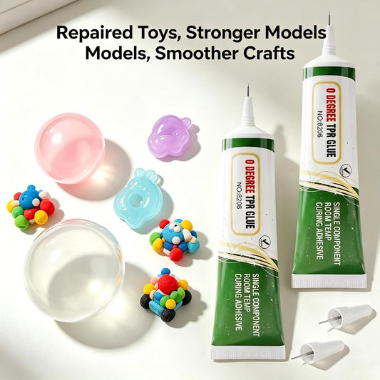 2Pcs Silicone Glue -Squishy Glue, Fast-Bonding & Waterproof Silicone Adhesive for Silicon Rubber, Model, Toys, TPU, TPR, TPE - Clear Liquid Silicone Adhesive for Crafts