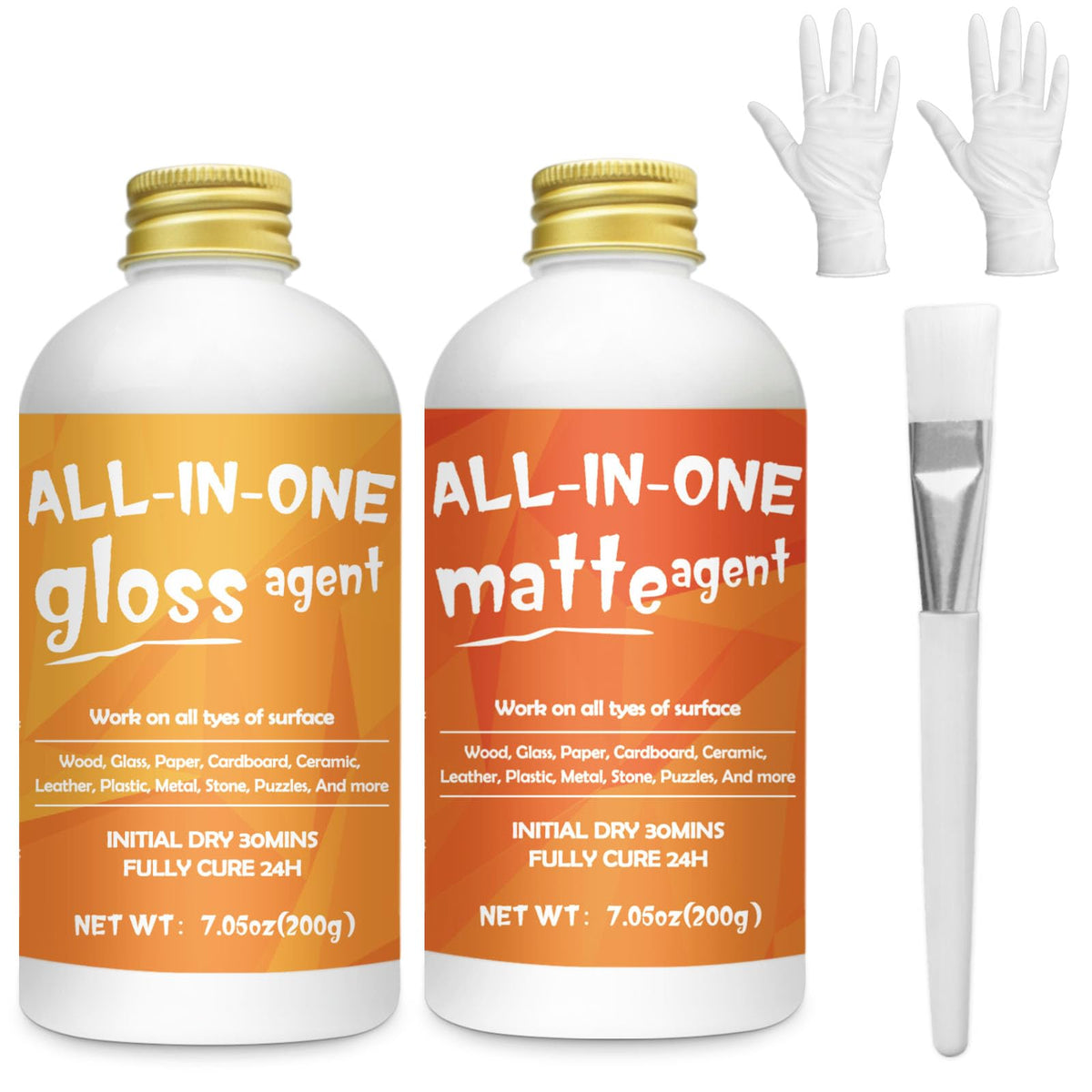 1DFAUL Crafts Sealer Gloss Finish, 200ml All Purpose Craft Glue