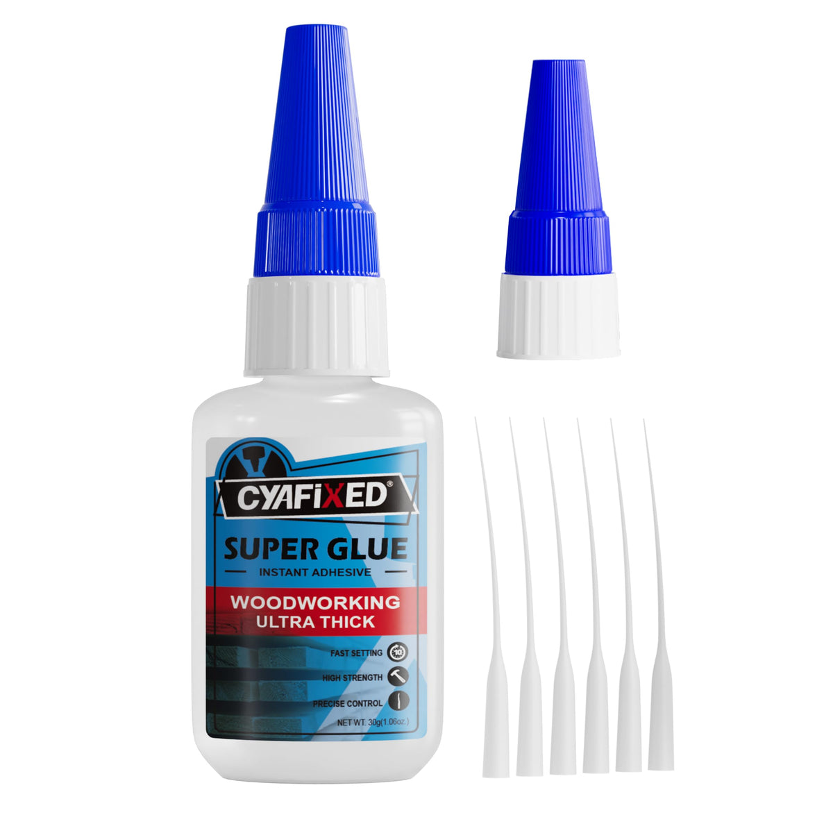 Super Glue Kits, Thin, Medium & Ultra Thick, 6 oz CA Glue for Woodworking