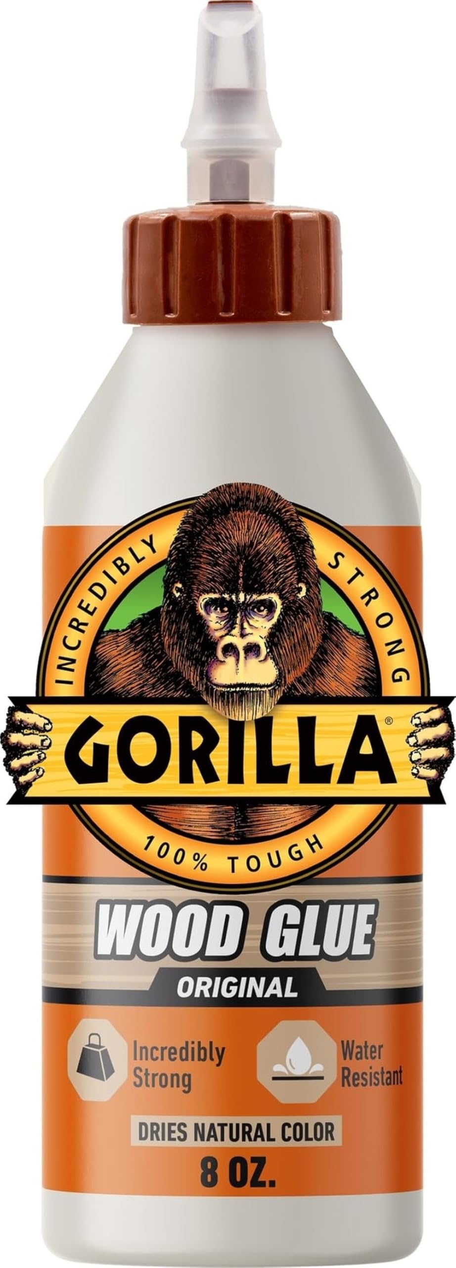 Gorilla Wood Glue, 8 Ounce Bottle, (3 Pack)