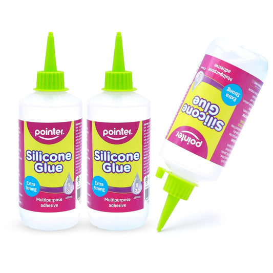 Pointer Crystal Clear Silicone Glue Waterproof Precision Adhesive - 250mL