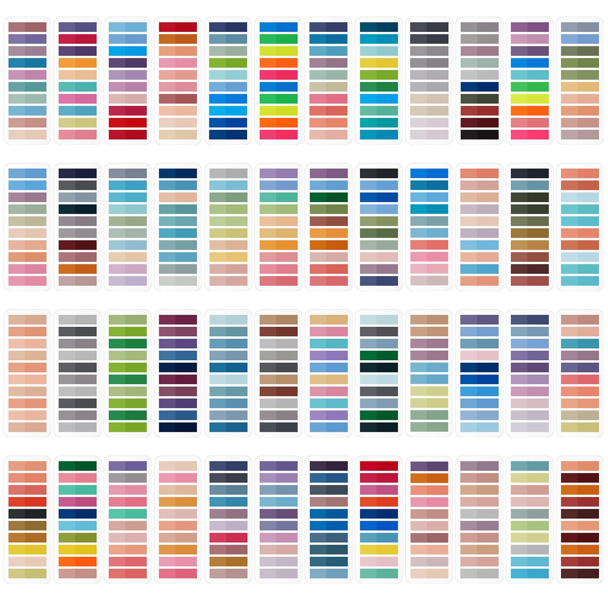 ReliThick 8000 Pcs Annotation Tabs, 40 Colors Writable Sticky Tabs for Book