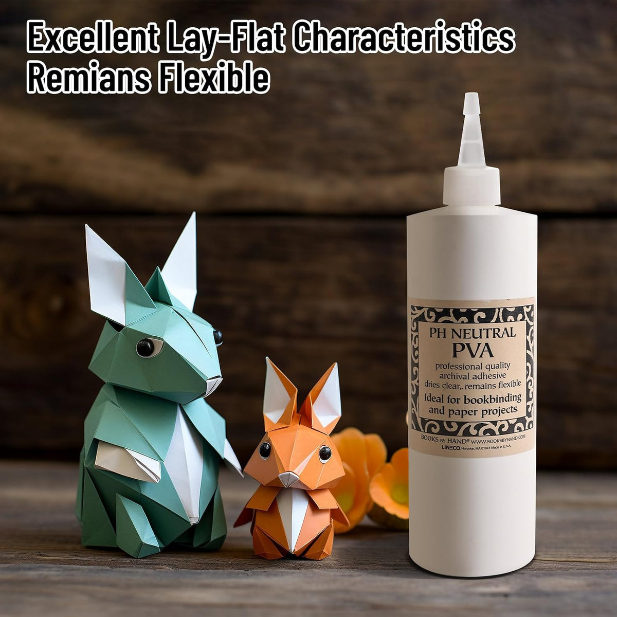 Lineco PH Neutral PVA Adhesive, Dries Clear, 16 Ounce, Pack of 2