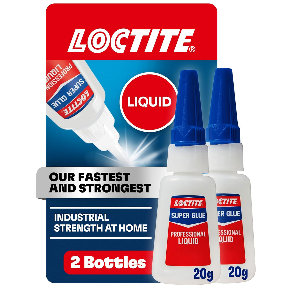 Loctite Super Glue Liquid Professional, Clear, 0.7 fl oz Bottle, 4 Pack - Superglue for Plastic, Wood, Metal, Crafts & Repair, Cyanoacrylate Adhesive Instant Glue, Quick Dry