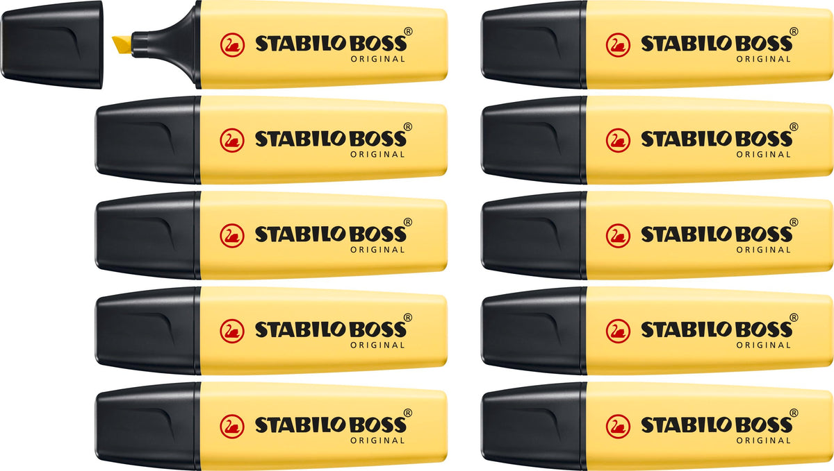 Highlighter - STABILO BOSS ORIGINAL Pastel - Pack of 10 - Touch of Turquoise