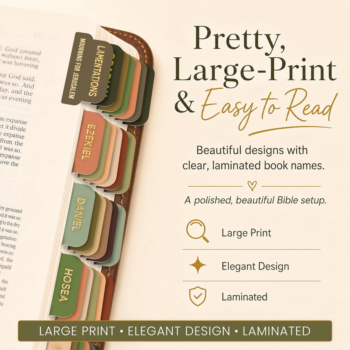 Premium Series – 66 Christian Bible Chapter Tabs