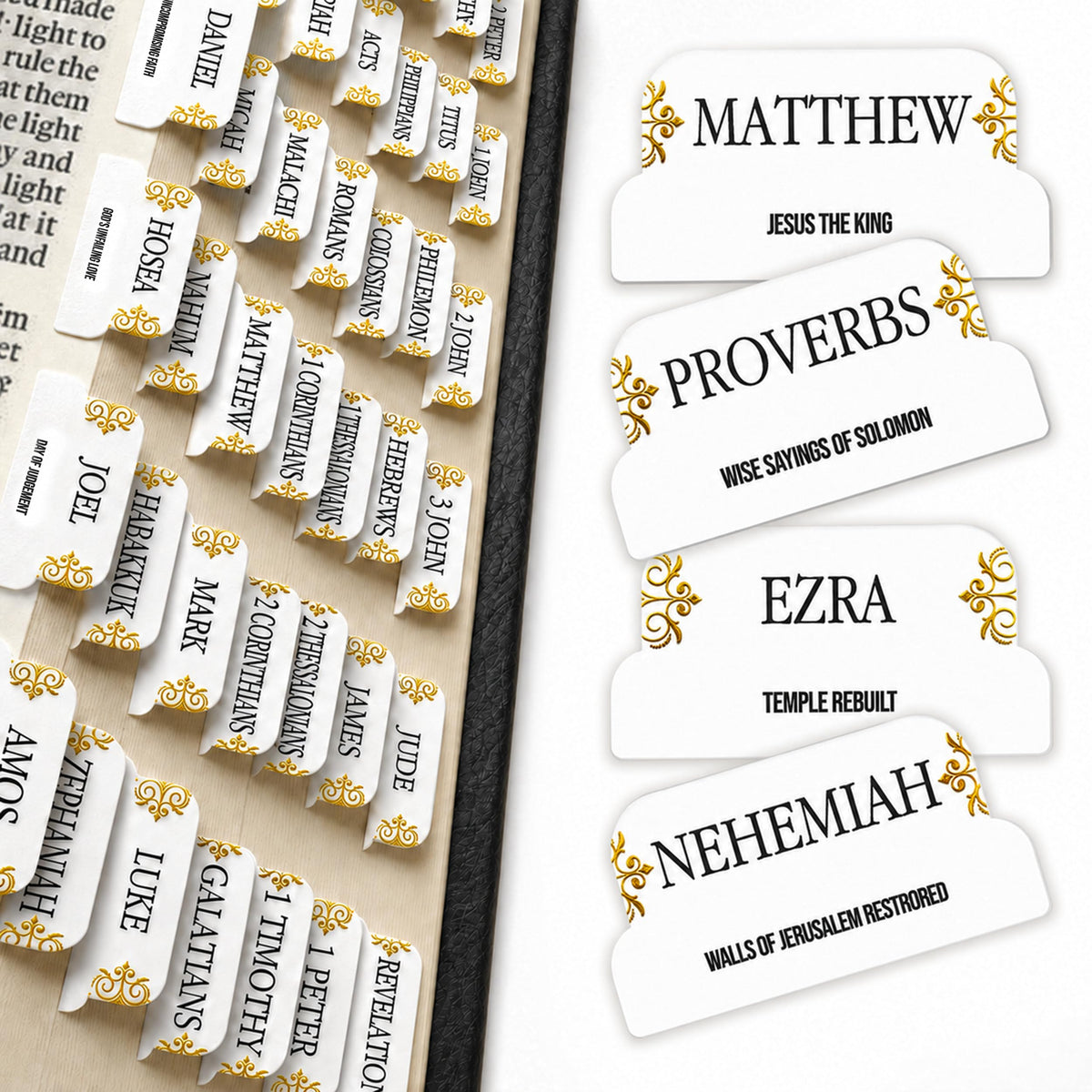 Premium Series – 66 Christian Bible Chapter Tabs