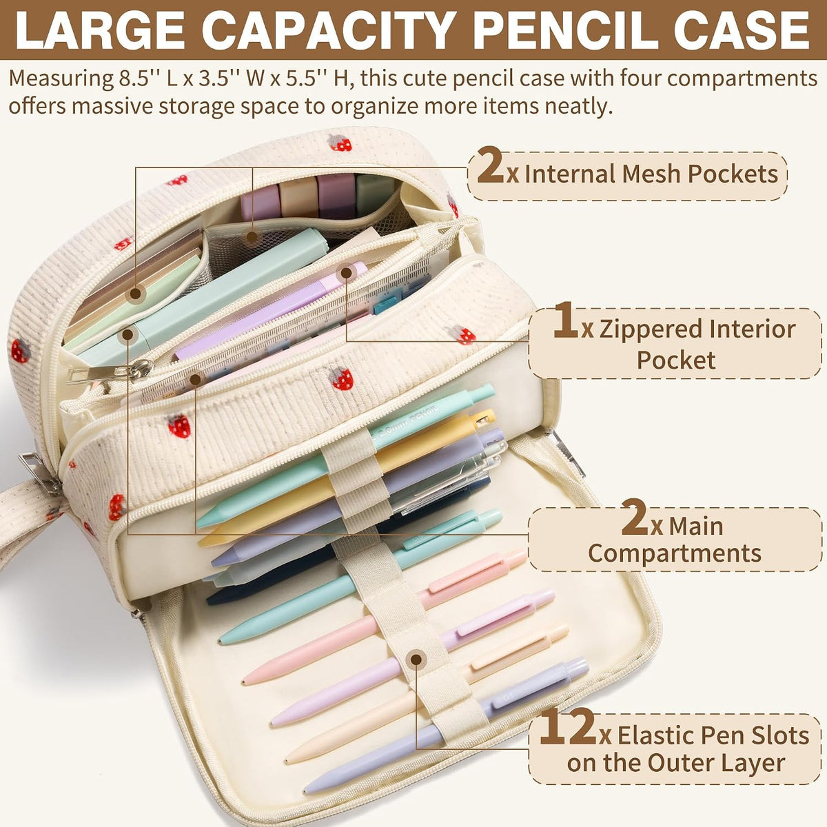 62PCS Aesthetic School Supplies Cute Back to School Supplies Stationary Set