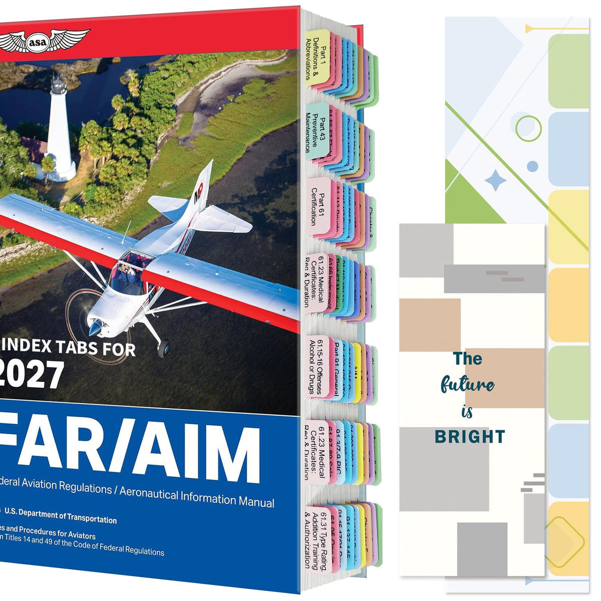 FAR/AIM 2027 Index Tabs for Private Pilot (with No Book)