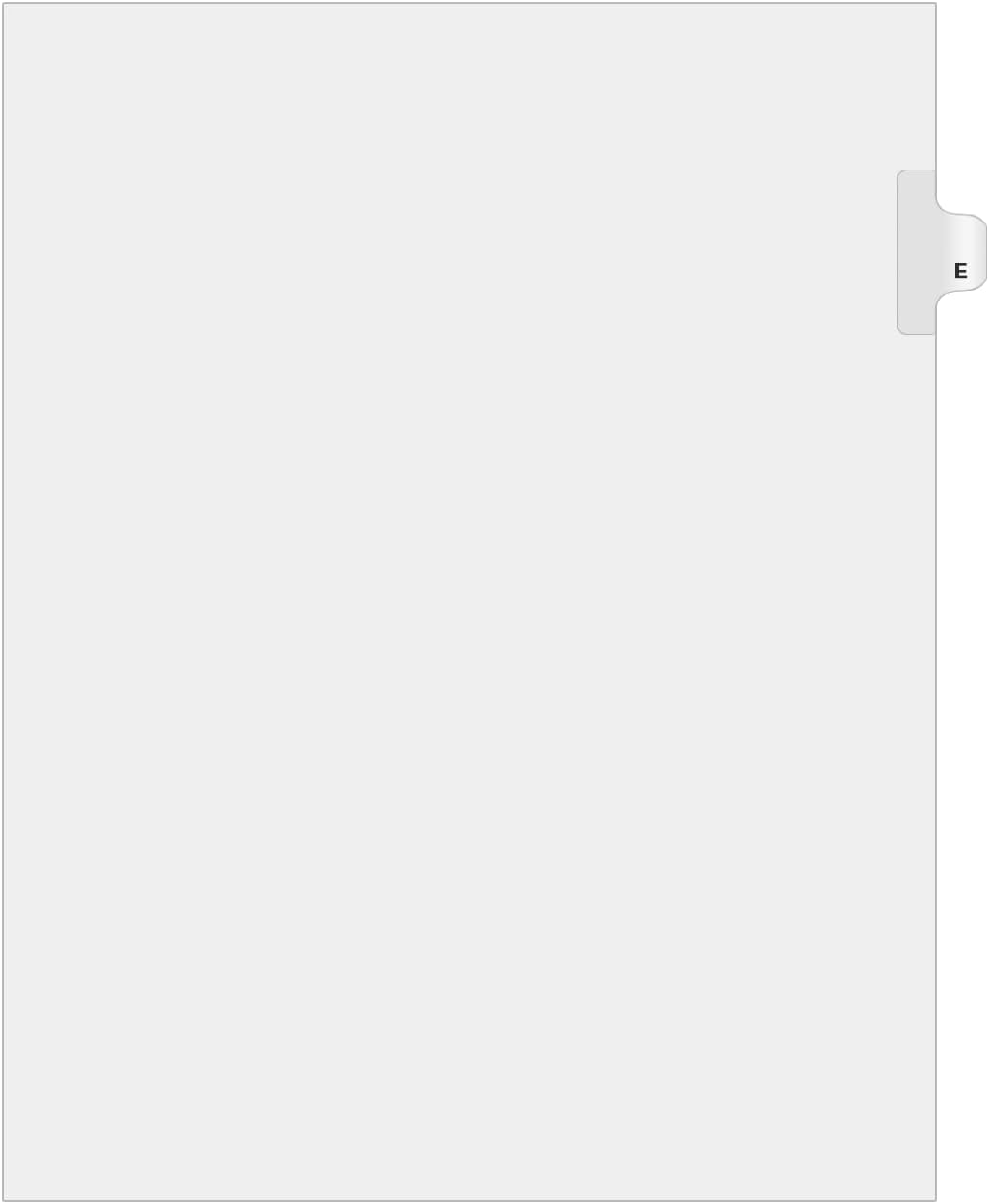 Exhibitindexes® Side Letter Tabs - AVE Style Bold Font - Pack of 25