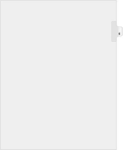Exhibitindexes® Side Letter Tabs - AVE Style Bold Font - Pack of 25