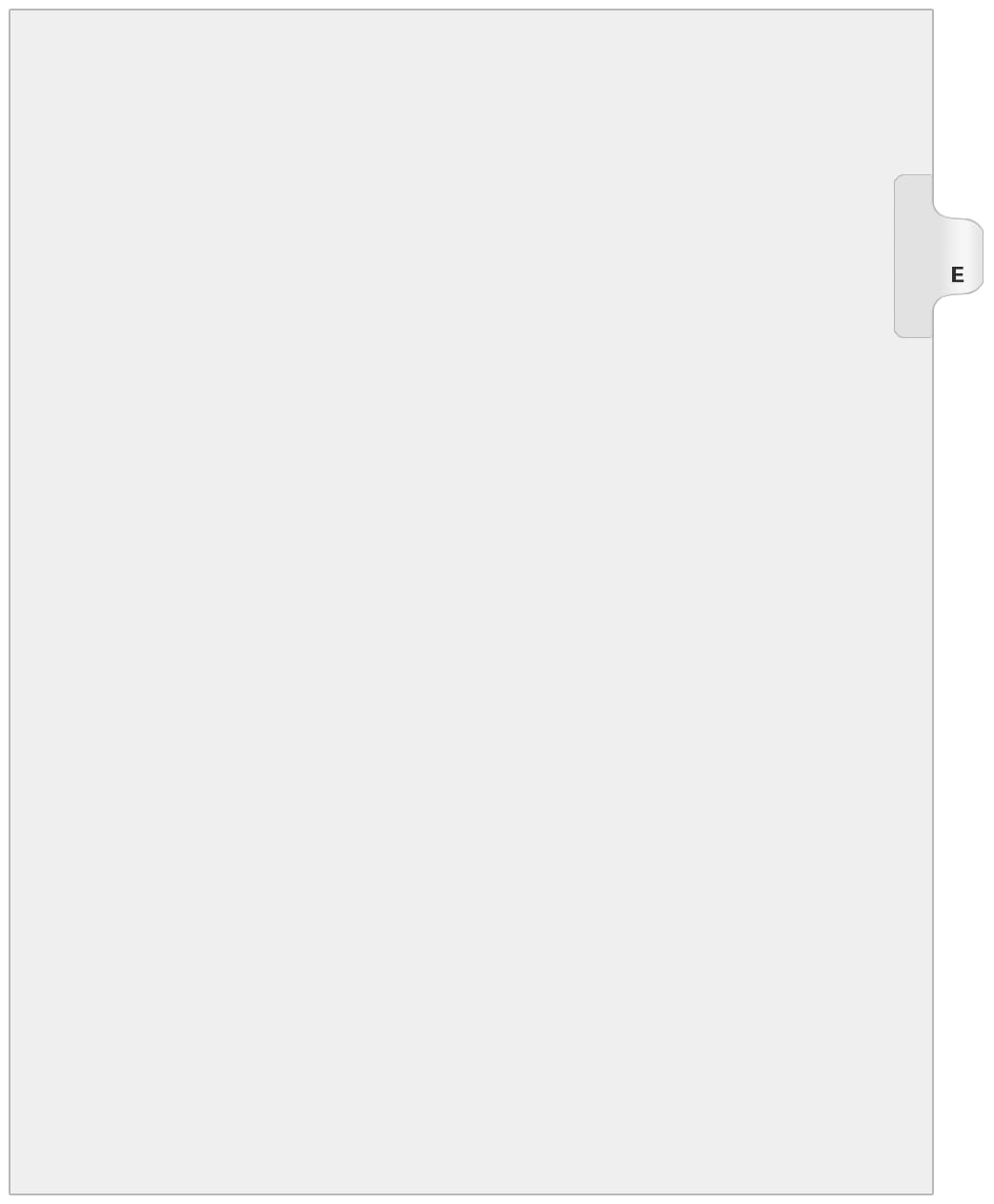 Exhibitindexes® Side Letter Tabs - AVE Style Bold Font - Pack of 25