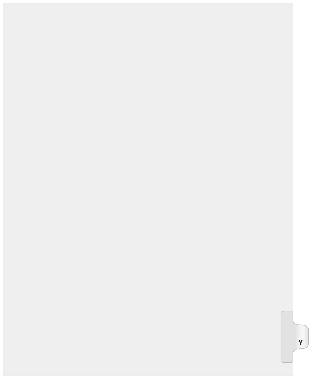 Exhibitindexes® Side Letter Tabs - AVE Style Bold Font - Pack of 25