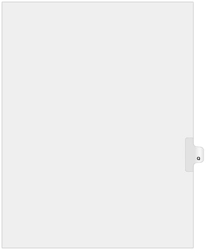 Exhibitindexes® Side Letter Tabs - AVE Style Bold Font - Pack of 25