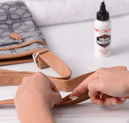 Tear Mender Instant Fabric & Leather Adhesive Kit with Patch for Jeans, 2 oz Bottle, Liquid, TM-3