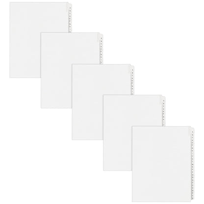 Avery® Legal Exhibit Dividers, Side Tab, A-Z, White, 5 Sets