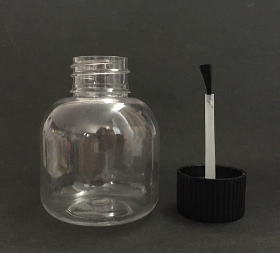 15Pc x 3.4oz Empty Glue Bottles with Brush, Refillable Glue Jar with Brush Applicator for Arts and Crafts - Clear School Glues Bottles Bulk for Classroom & Craft Supplies with Funnel