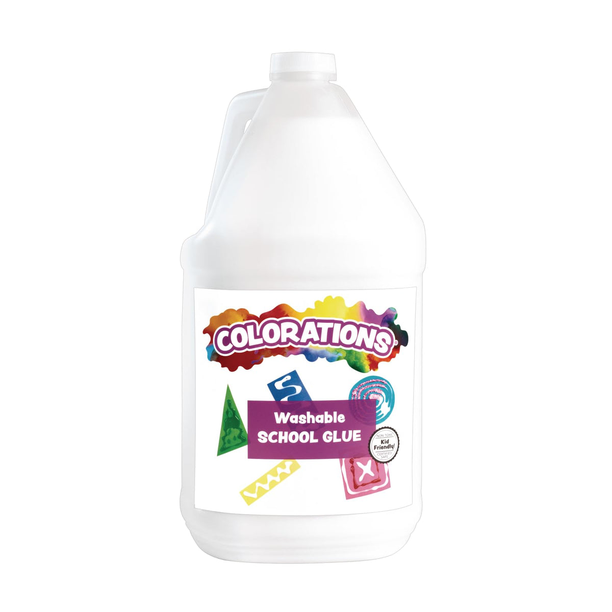 Colorations Washable Clear Glue, 1 Gallon, Non-Toxic, Great for Slime