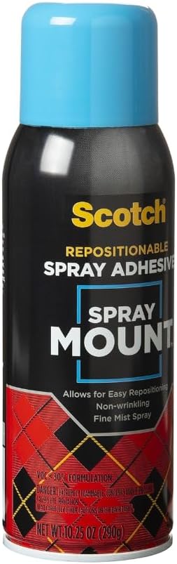 Scotch Spray Mount, 10.2 5 oz, Repositionable on Many Surfaces (6065)