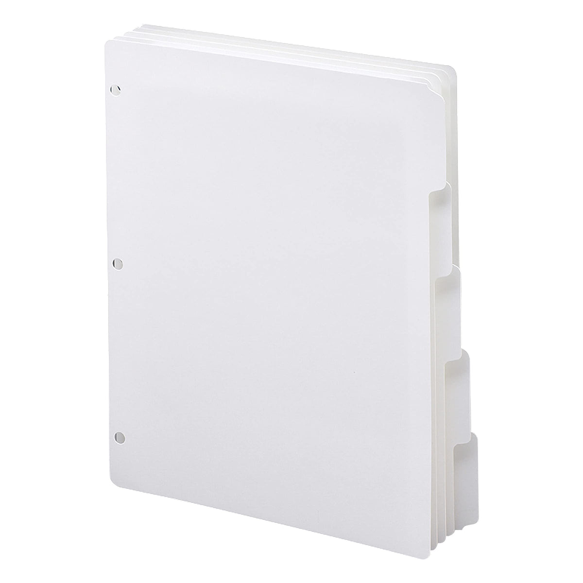 Smead White Binder Index Dividers, 3 Ring Binder Dividers with Tabs, 5-Tab