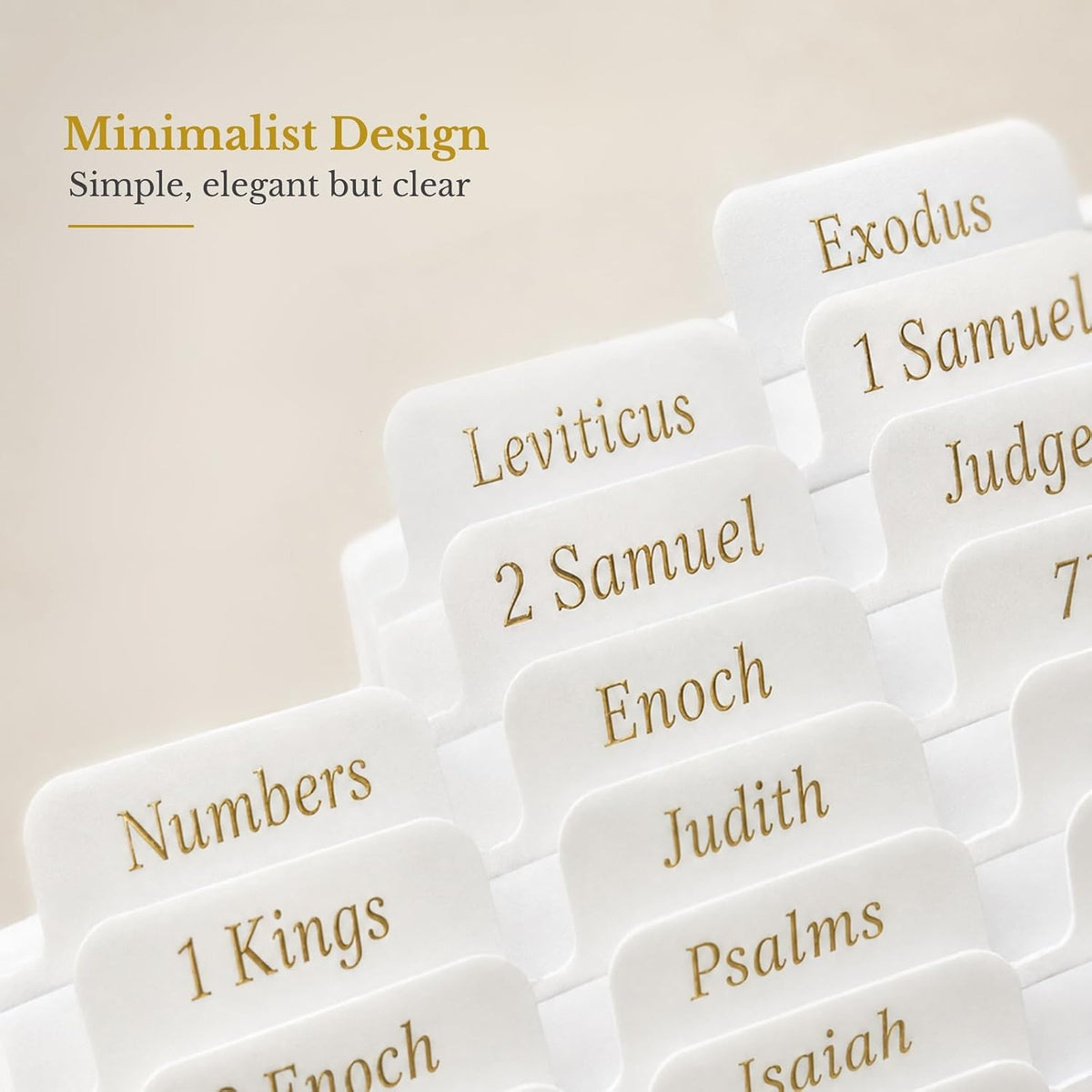 Index Tabs for The Complete Ethiopian Bible in English (Book Not Included)