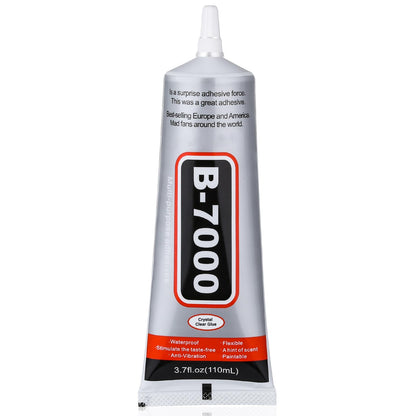 60 Tube B-7000 Glue 15Ml/0.5 fl oz- Strong Transparent Rhinestone Glue with Precision Tip, Waterproof, Flexible, Bulk B7000 Glues Paste Adhesive for DIY Craft Jewelry Making Shoes Phone Repair