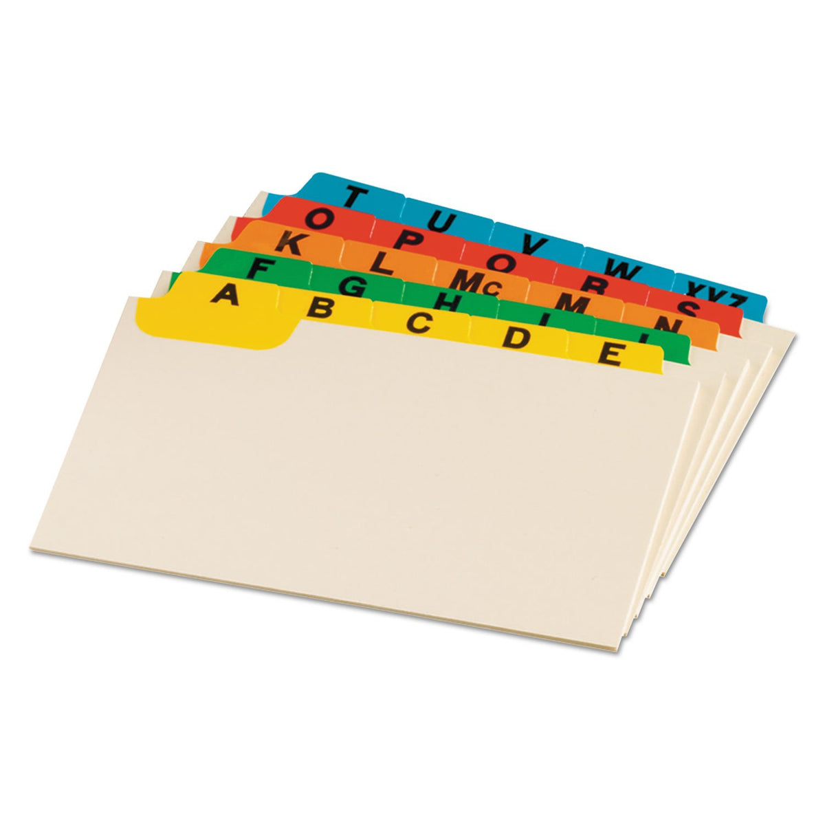 Oxford 05832 Laminated Tab Index Card Guides, Daily, 1/5 Tab, Manila, 5 x 8 (Set of 31)