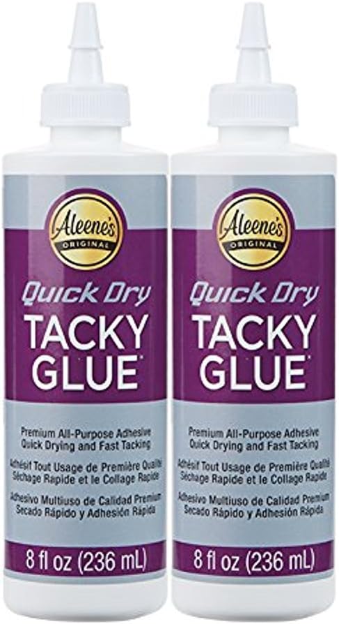 Aleene's Quick Dry Tacky Glue 8oz (2 pack) - Clear Liquid Craft Glue