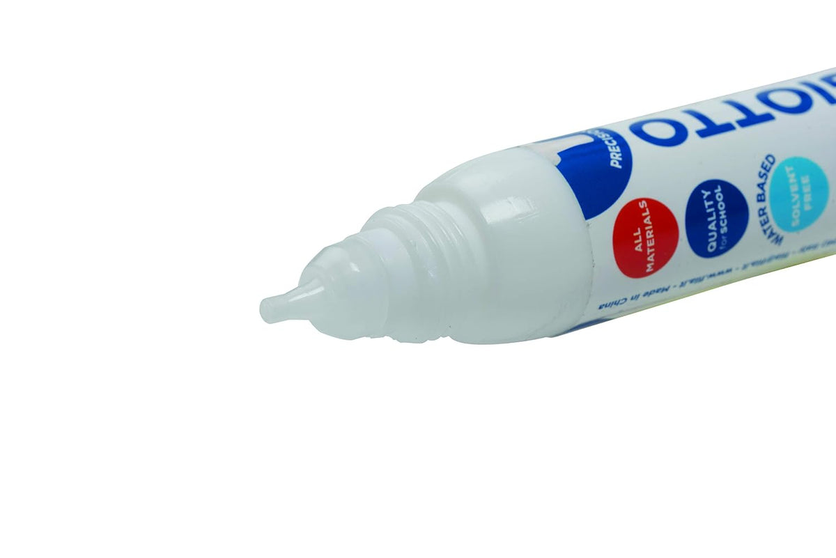GIOTTO Vinilik Duo Double Tipped Glue Pen, White Strong Glue 24 Pieces