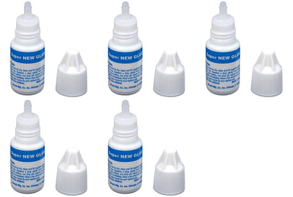 EUROTOOL Super New Glue, 3 Gram Bottle, Pack of 5
